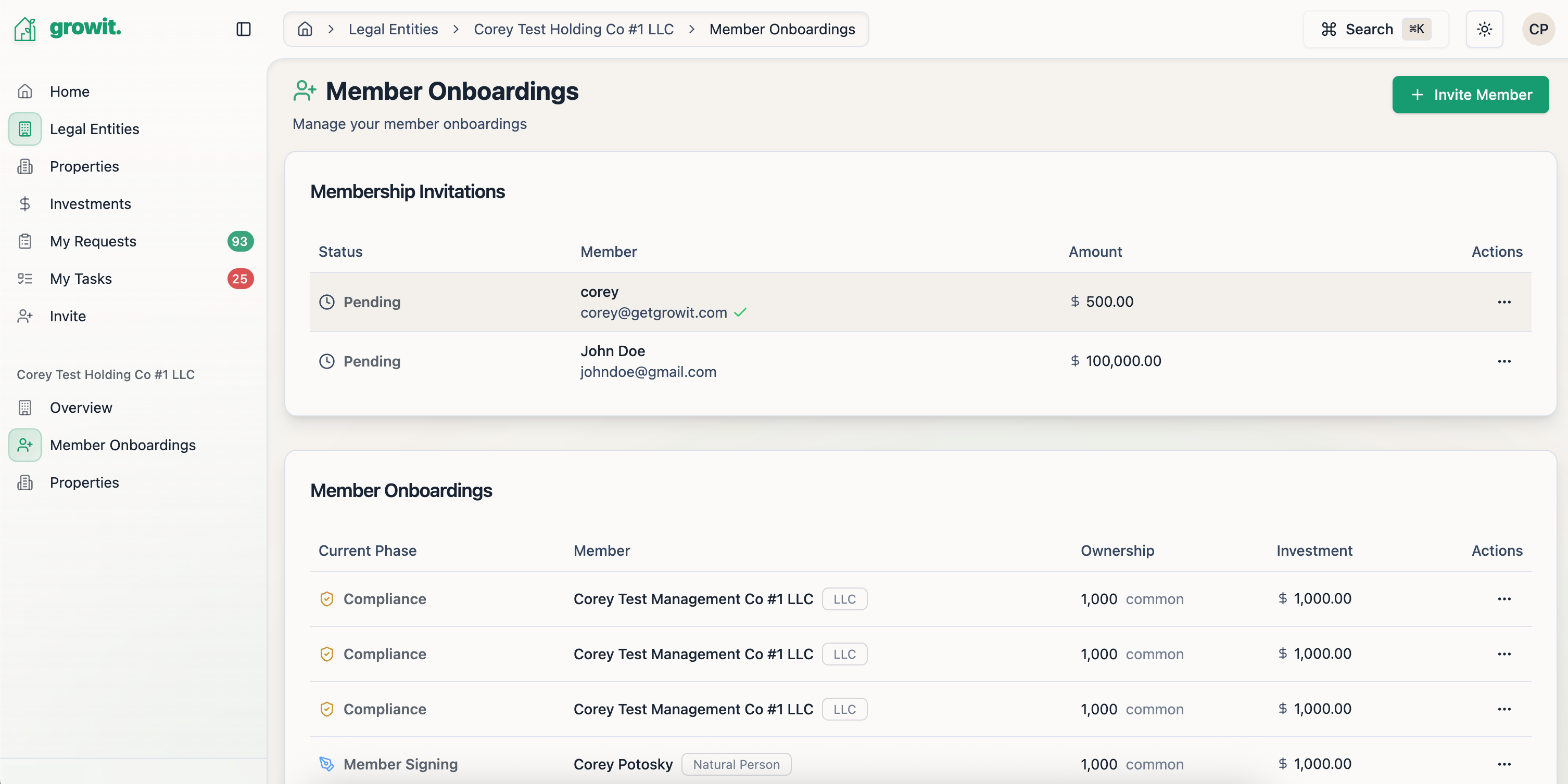 Member Onboarding